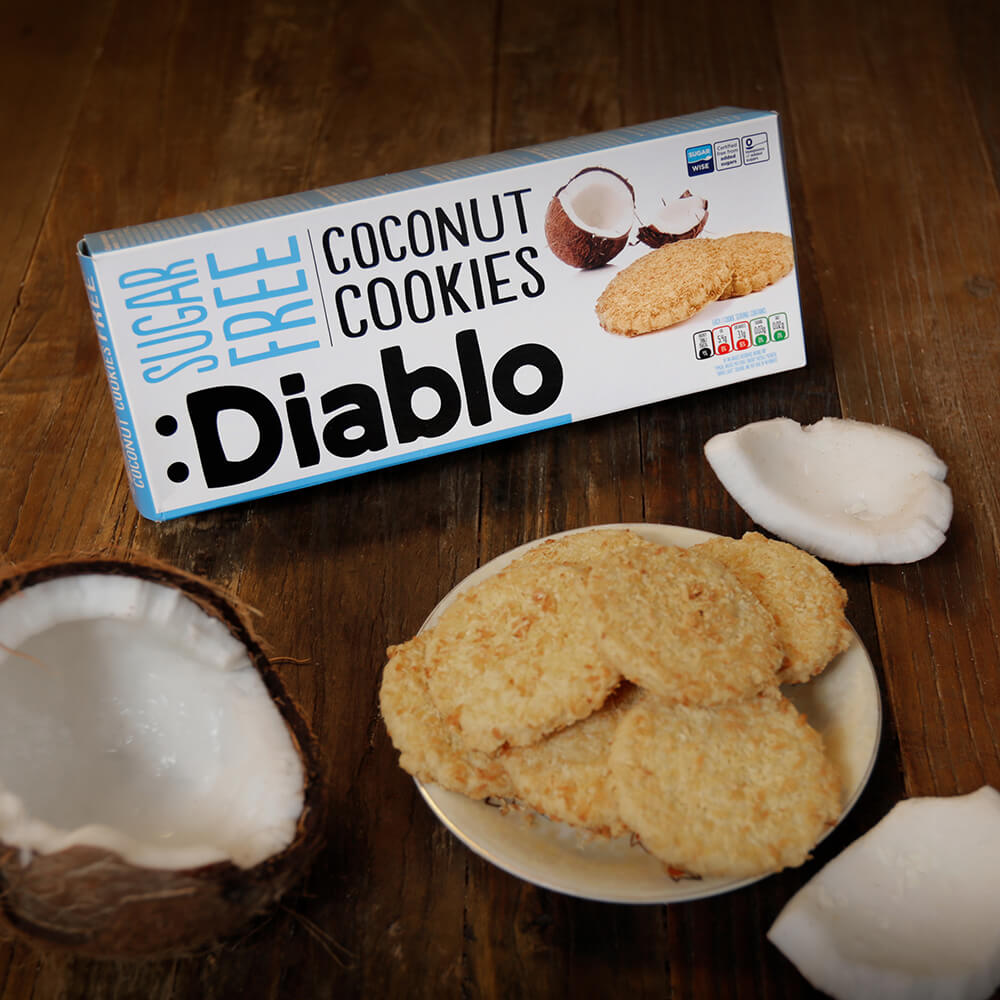 Diablo Coconut Cookies - 150g. (Sugar Free)