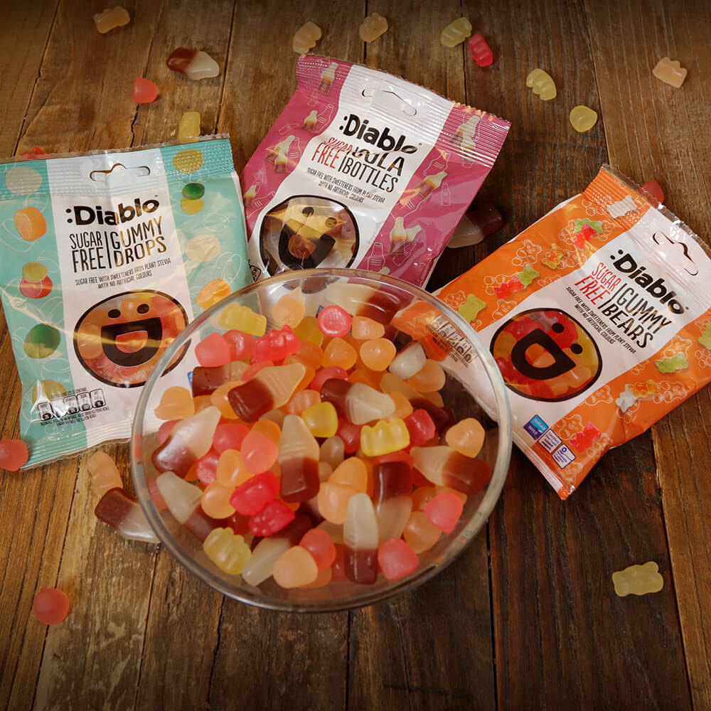 Diablo Gummy Drops - 75g. (Sugar Free)