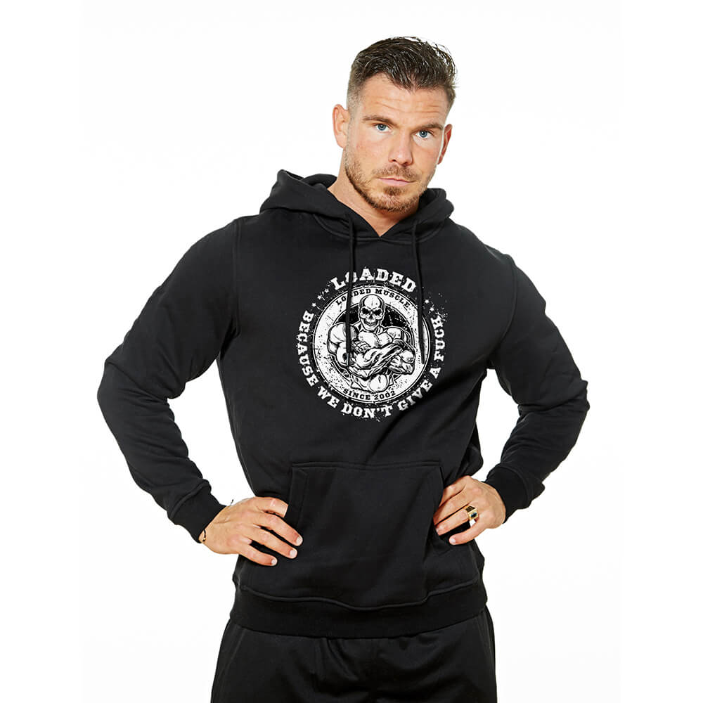 We Don't Give A Fuck Heavy Hoodie - Black