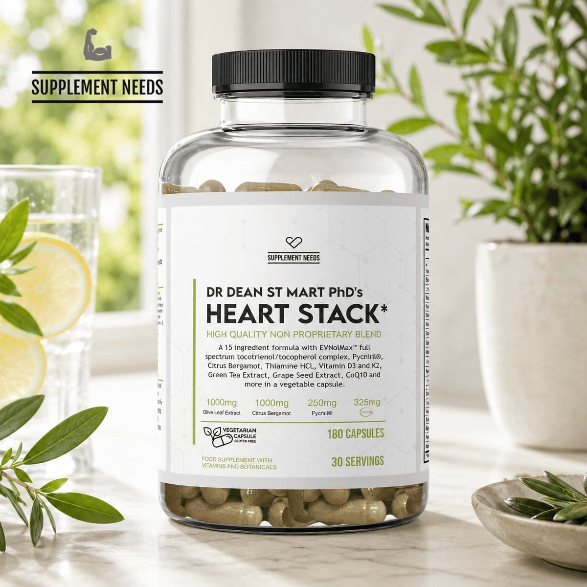 Supplement Needs Heart Stack - 180 caps.
