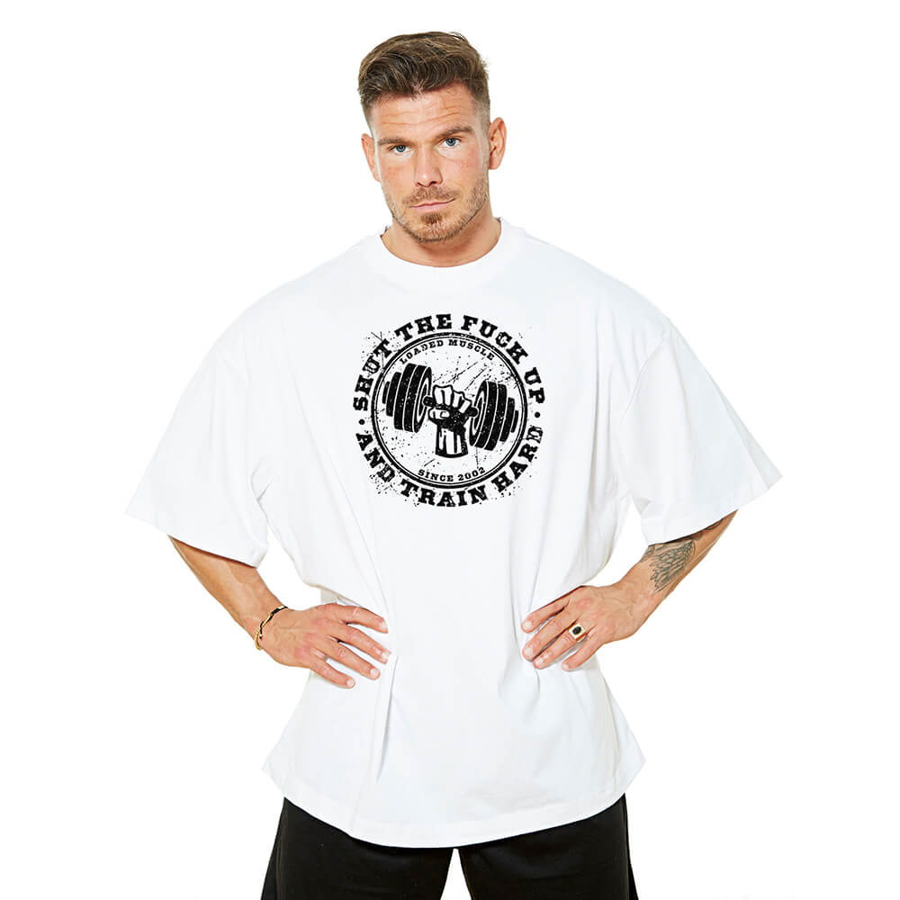 Shut The Fuck Up Oversize Tee - White