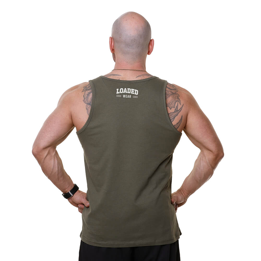 No Pain No Gain Tank - Washed Green