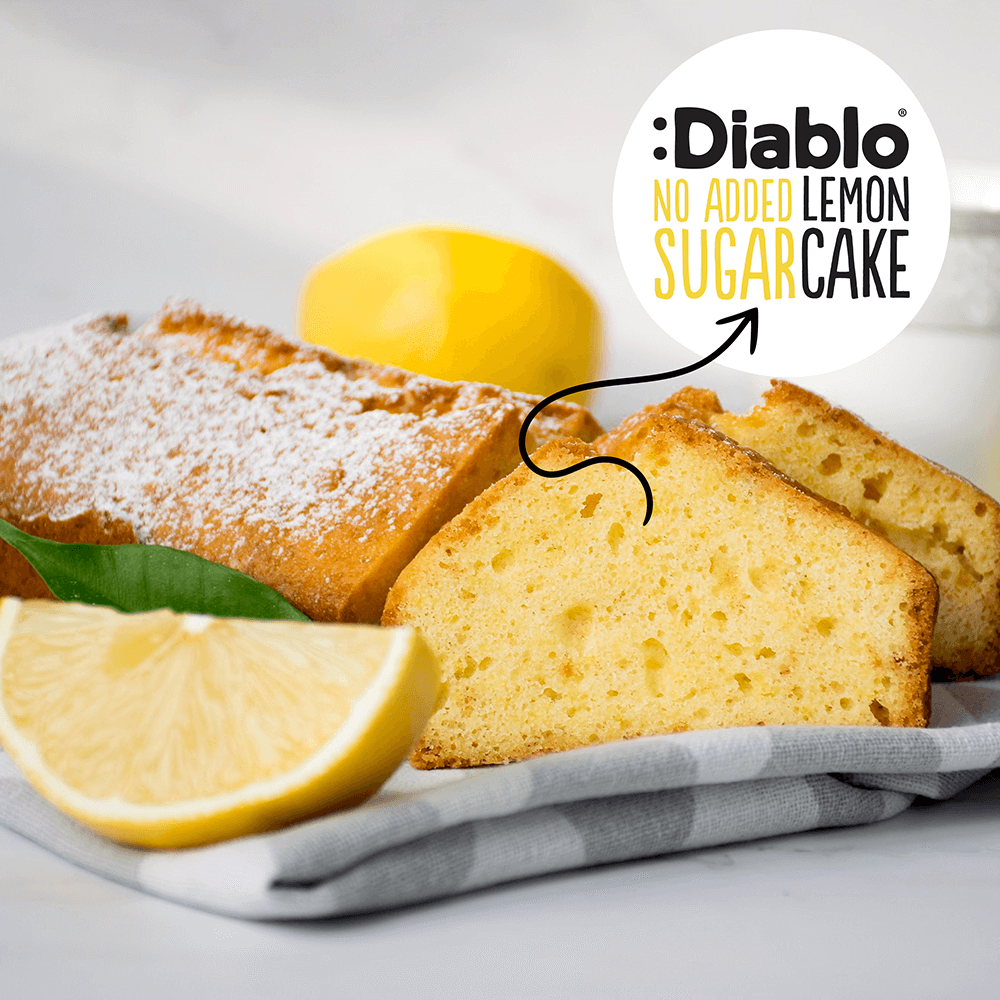 Diablo No Added Sugar Lemon Cake - 200g.