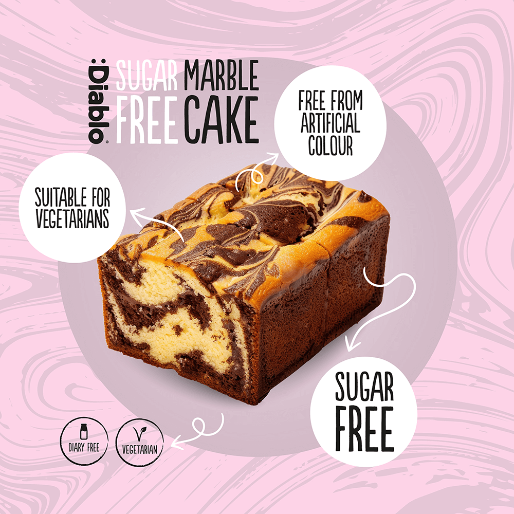 Diablo Sugar Free Marble Cake - 400g.