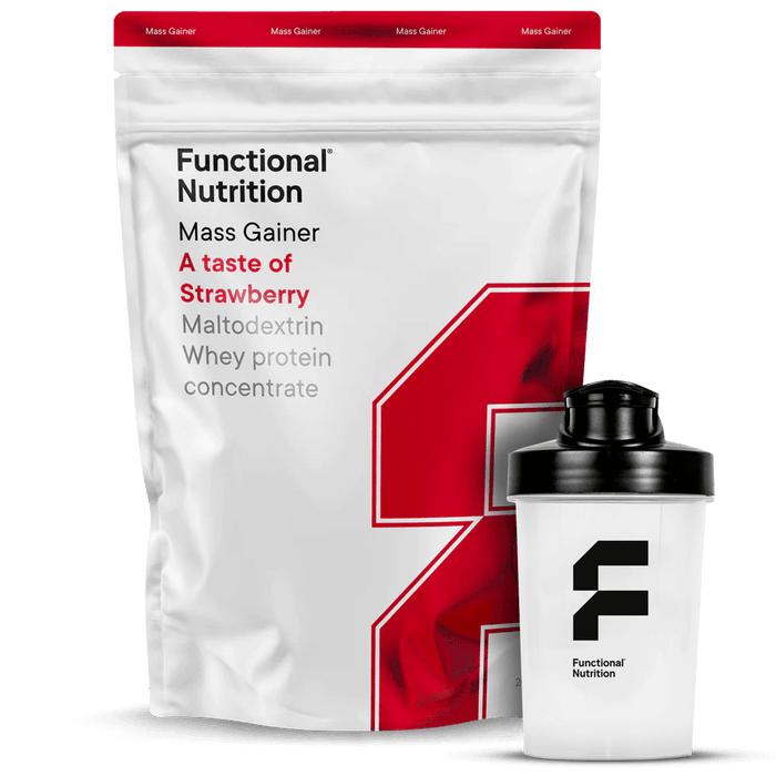 Mass Gainer Strawberry - 2000g. + Shaker