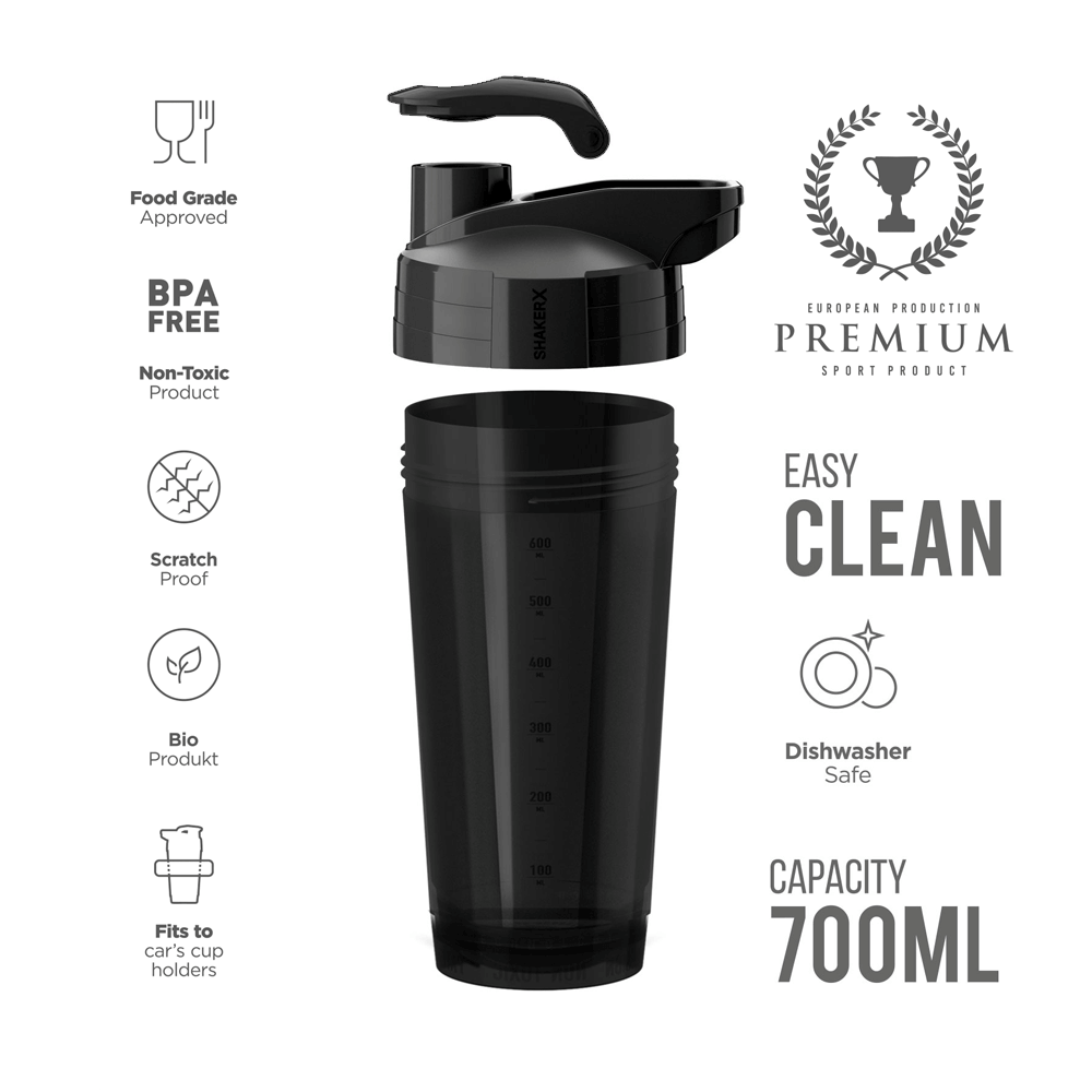 Loaded Shaker 700ml. - White/Black