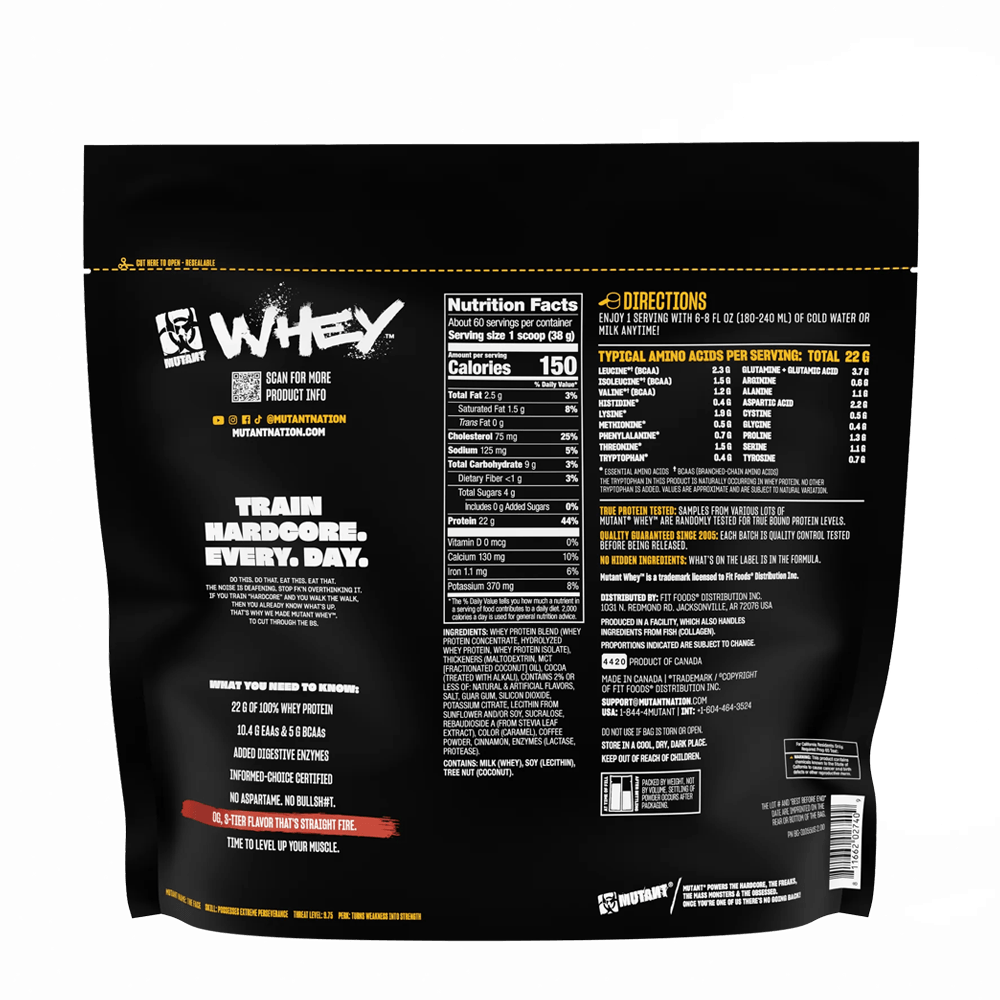 Mutant Whey Chocolate Fudge Brownie - 2270g.