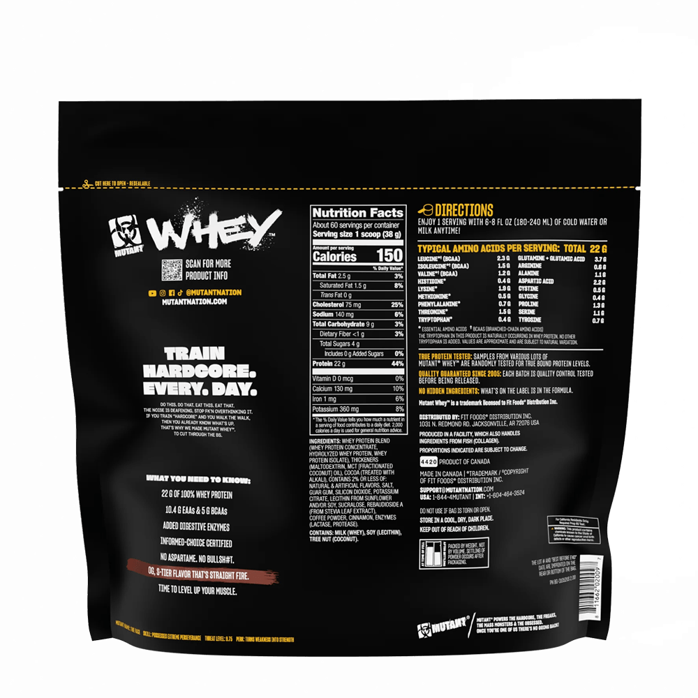 Mutant Whey Triple Chocolate - 2270g.