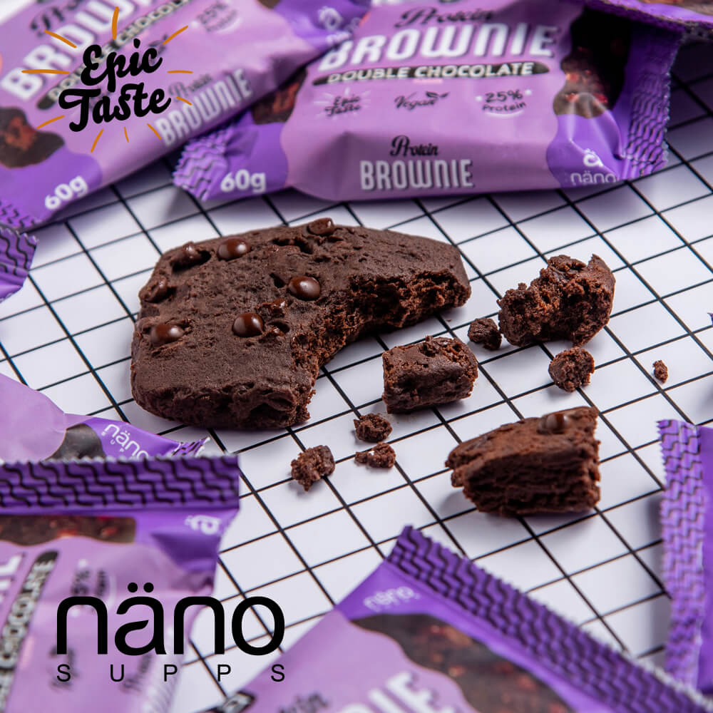 Protein Brownie Double Chocolate - 12x60g.