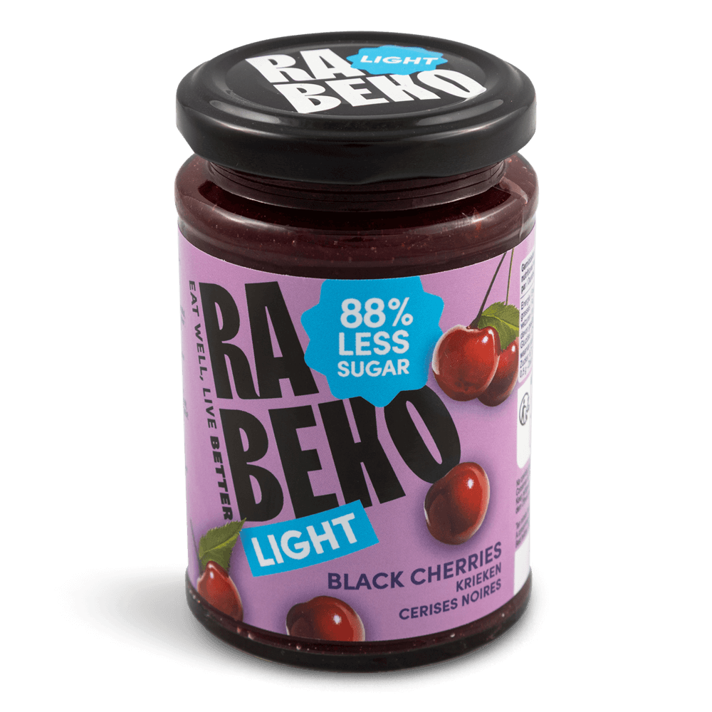 Rabeko Light Jam Black Cherry - 235g.
