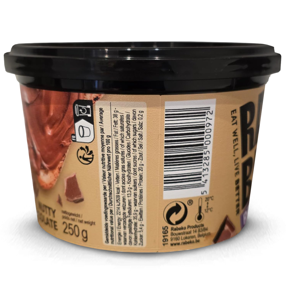 Rabeko Nutty Chocolate Protein Spread - 250g.