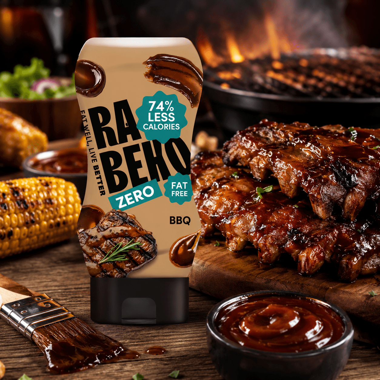 Rabeko Zero BBQ Sauce - 350ml.