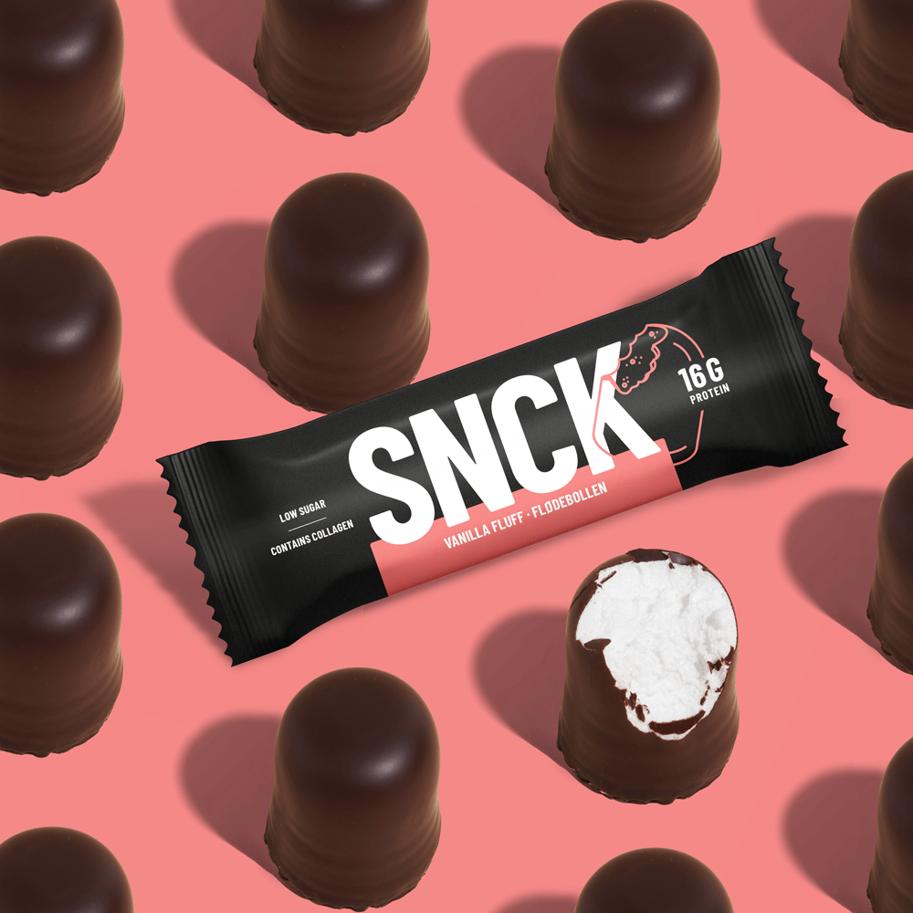 SNCK Protein Bar Vanilla Fluff - 10x55g.