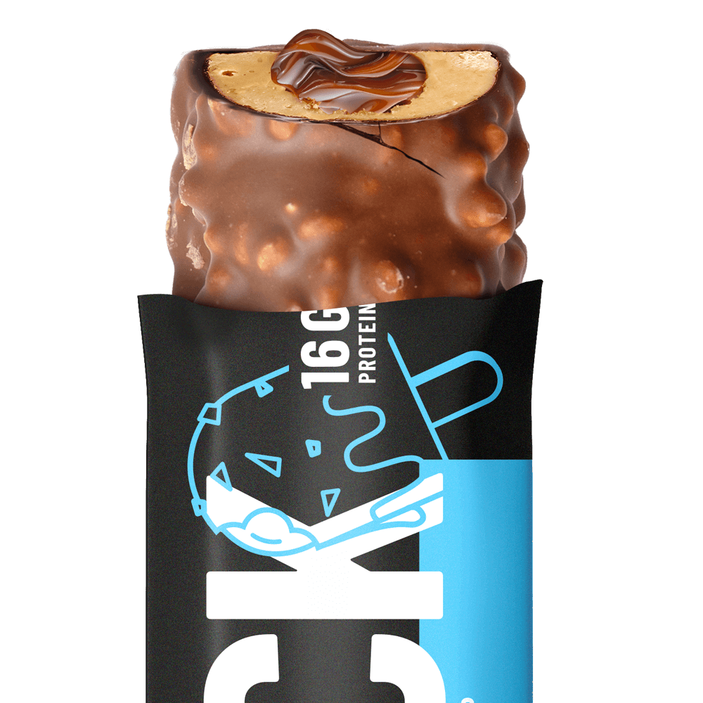 SNCK Protein Bar Caramel Pop - 10x55g.
