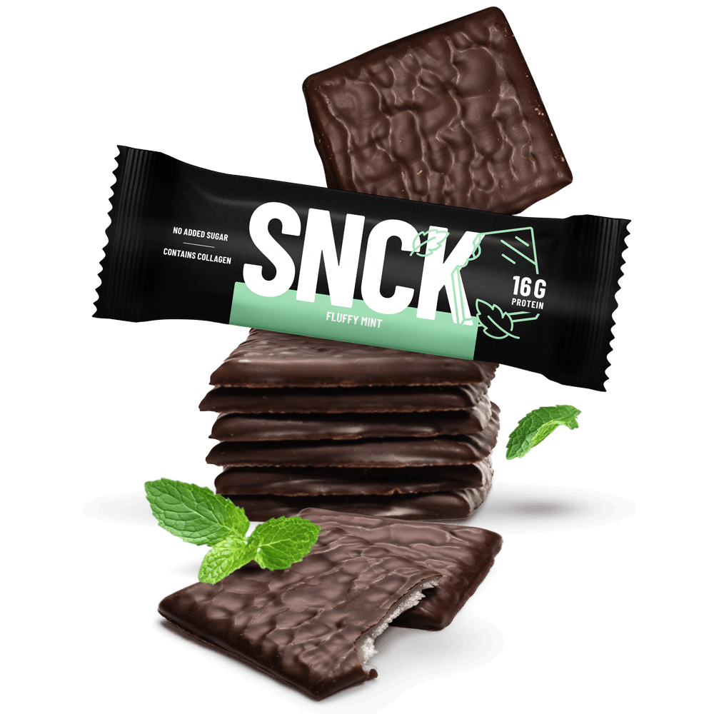 SNCK Protein Bar Fluffy Mint - 10x55g.