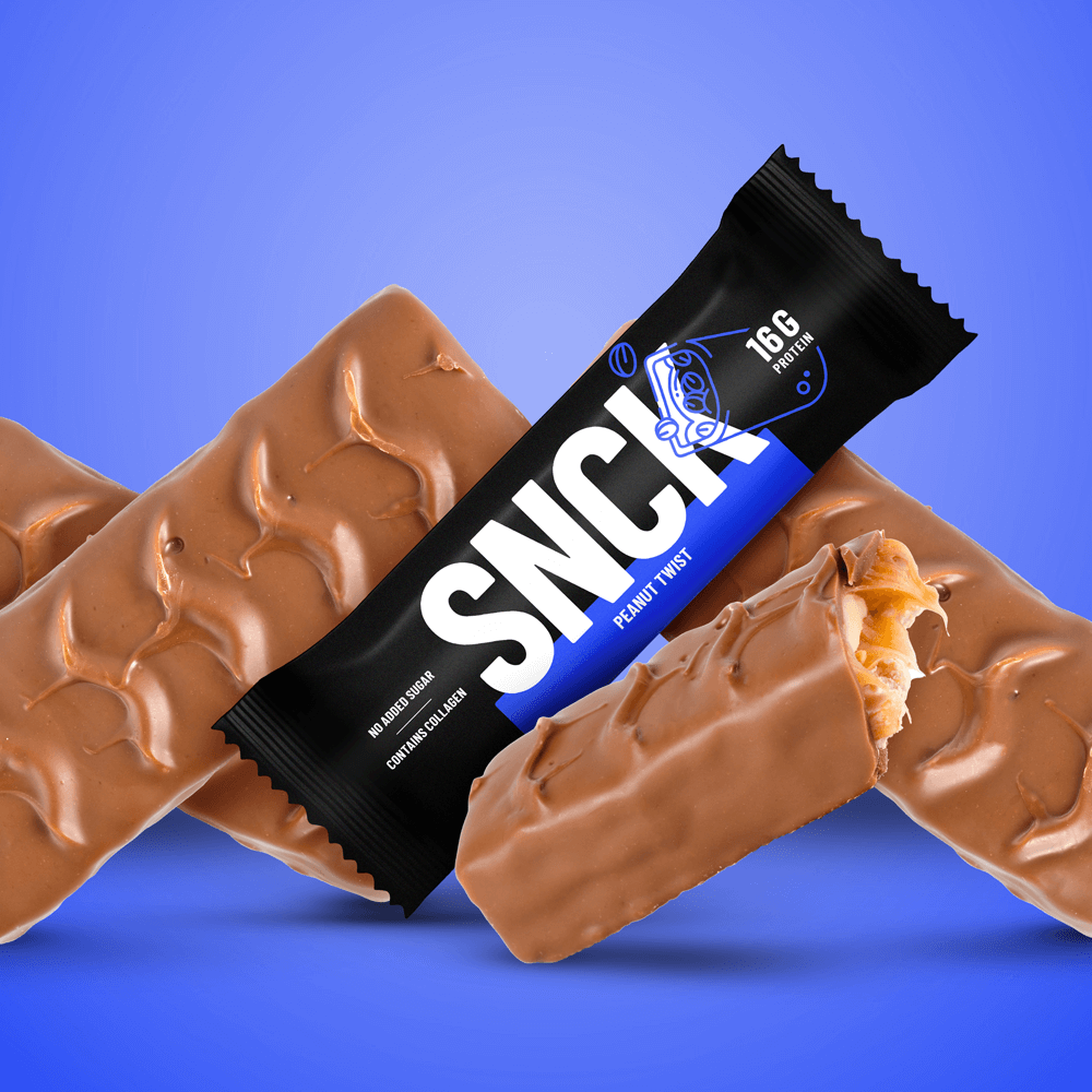 SNCK Protein Bar Peanut Twist - 10x55g.
