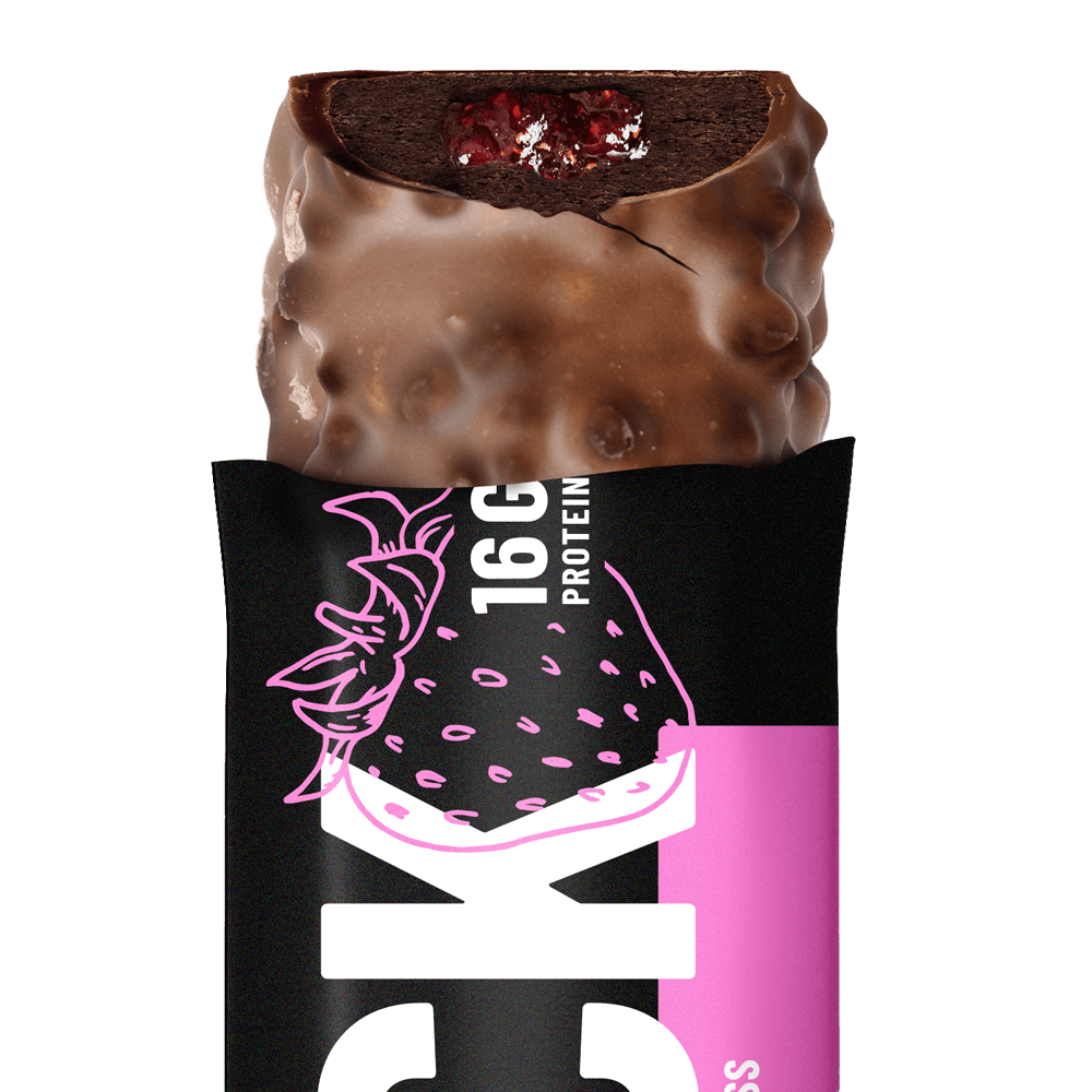 SNCK Protein Bar Strawberry Kiss - 10x55g.