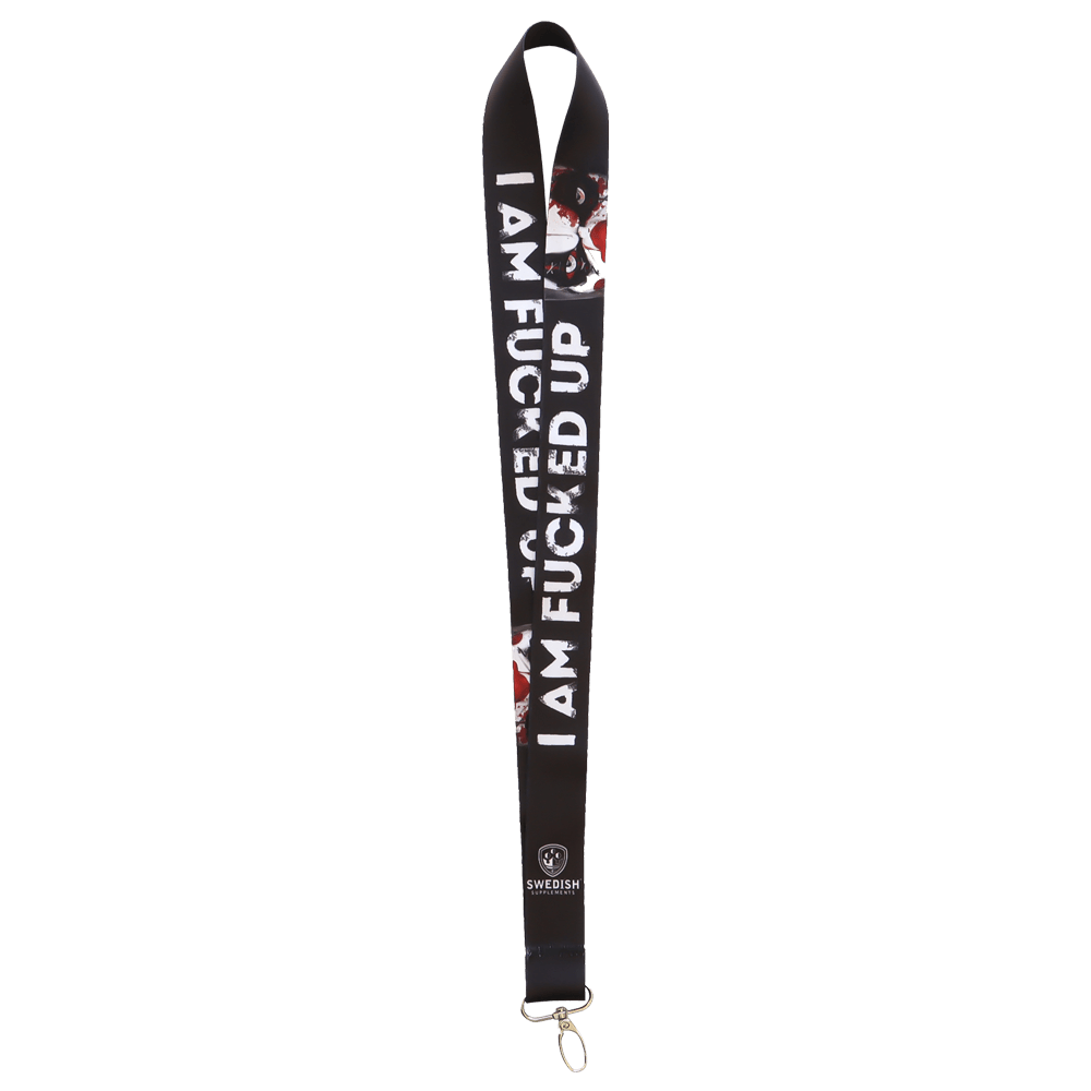 I Am Fucked Up Keychain - Black