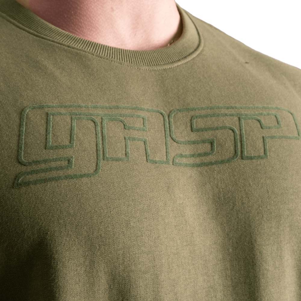 Division Crewneck - Washed Green