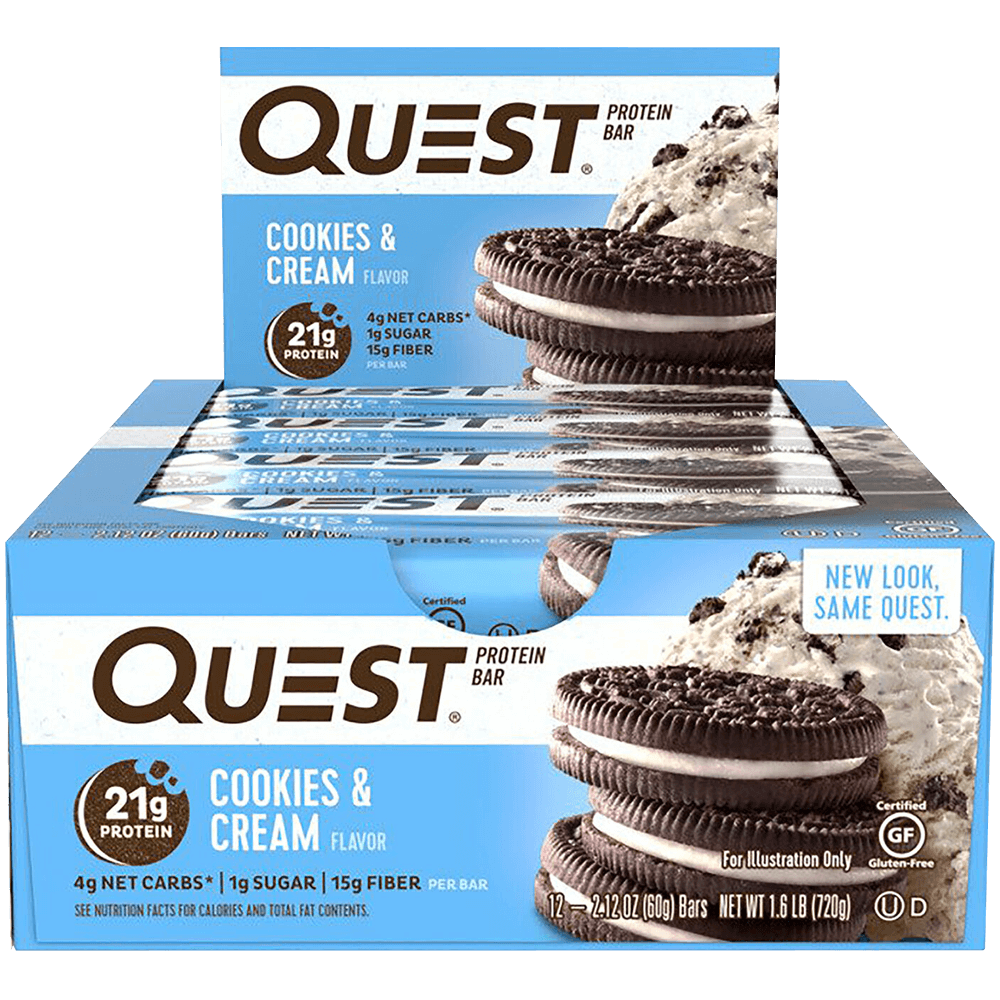 Quest Protein Bar Cookies & Cream - 60g.