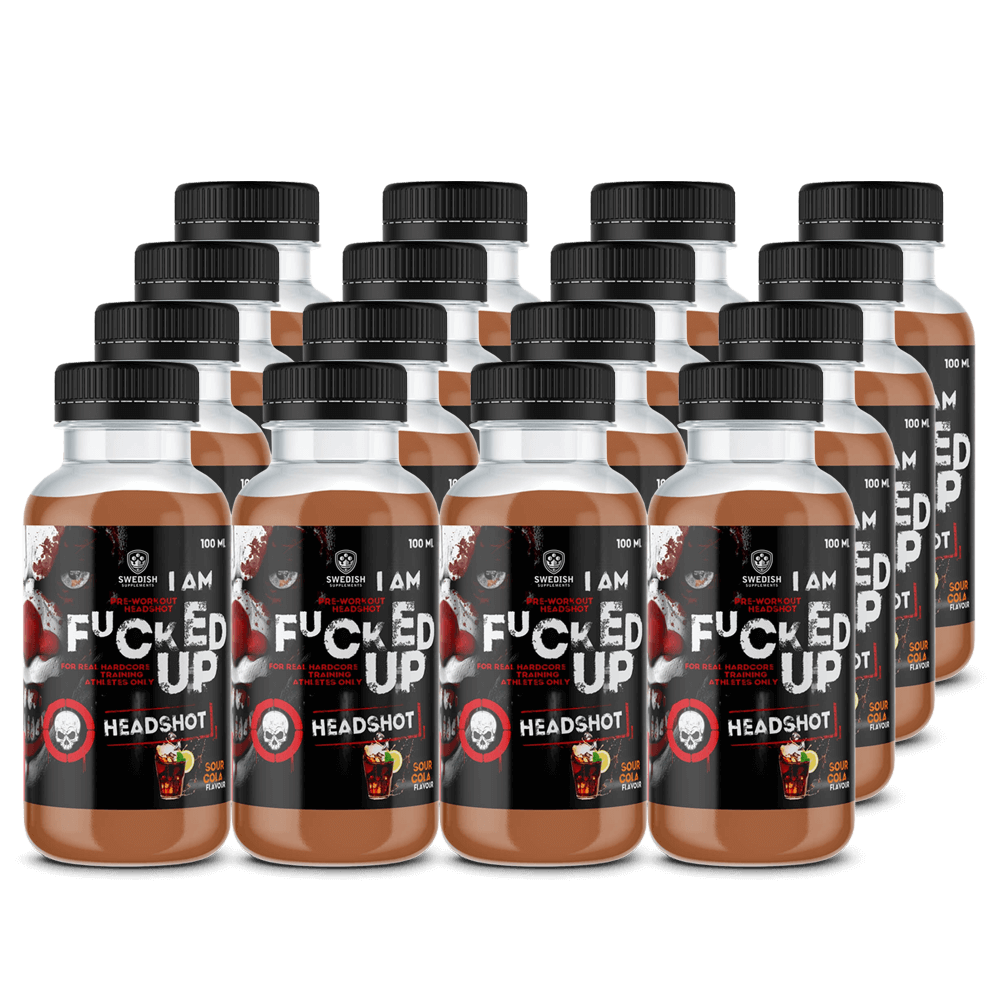 I Am Fucked Up PWO Shot Sour Cola - 16x100ml.
