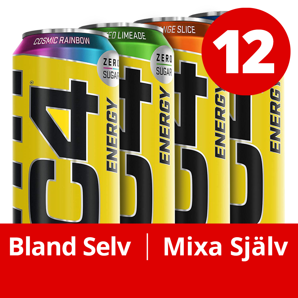 12 Mixed C4 Energy Carbonated - 12x500ml. (inkl. SE pant)