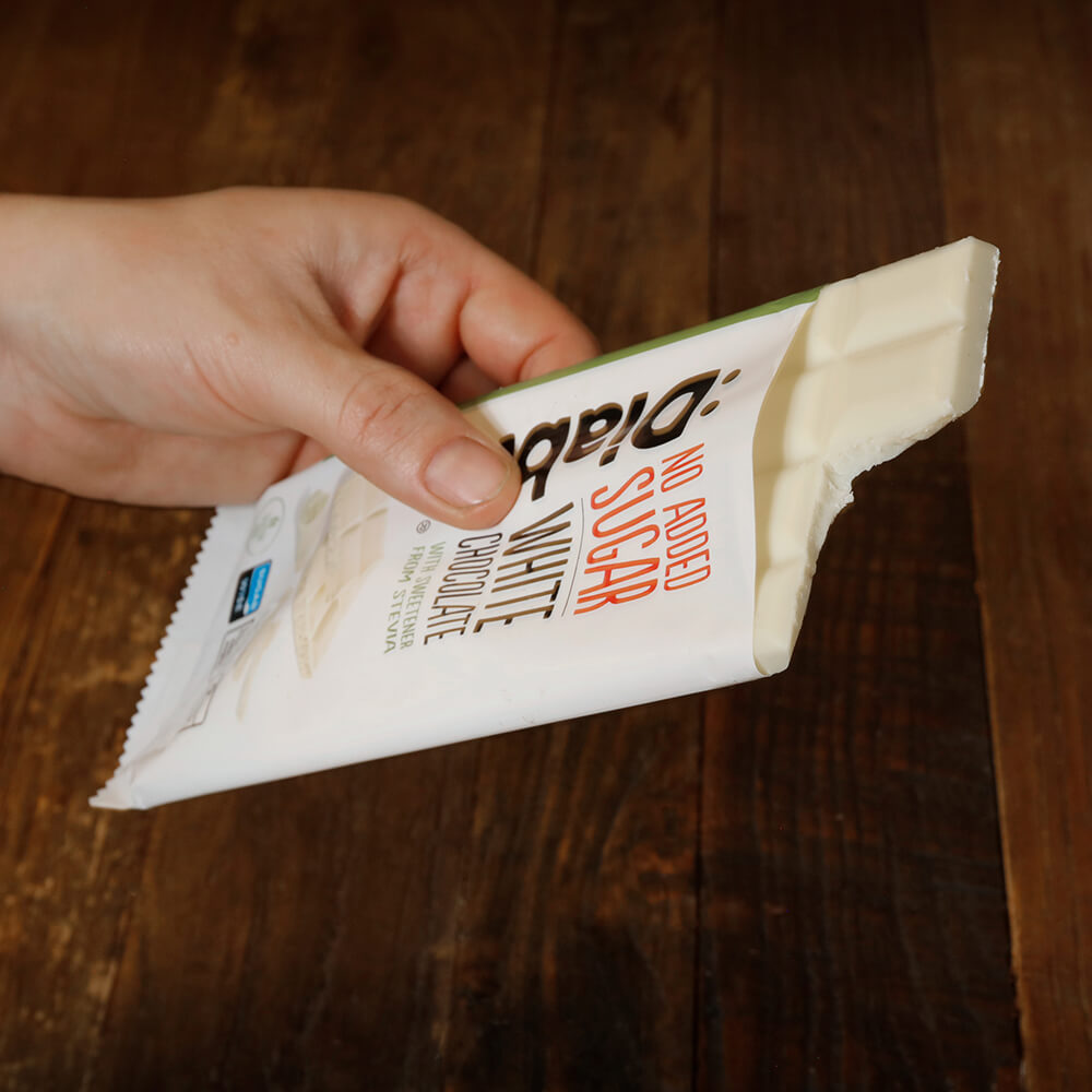 Diablo White Chocolate - 75g. (No Added Sugar)