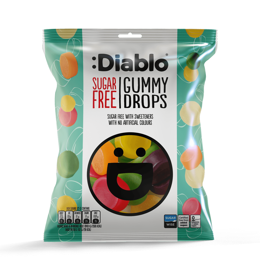 Diablo Gummy Drops - 75g. (Sugar Free)