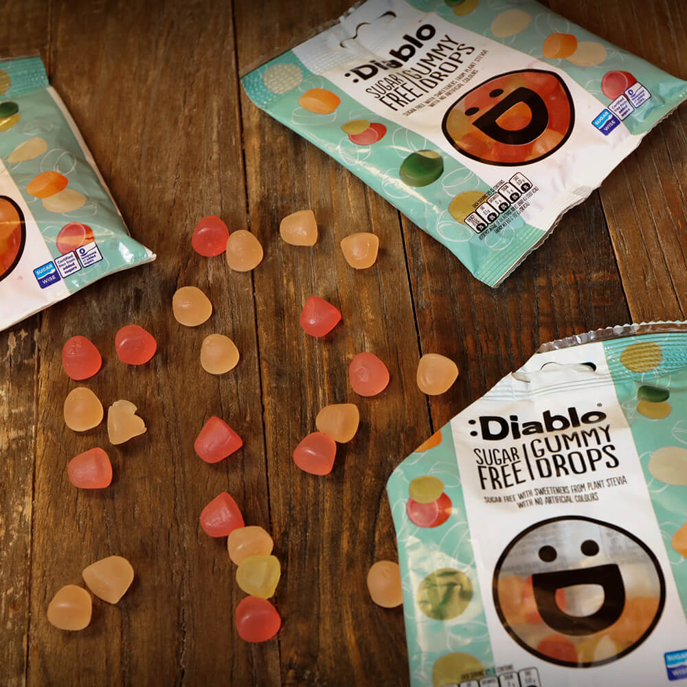 Diablo Gummy Drops - 75g. (Sugar Free)