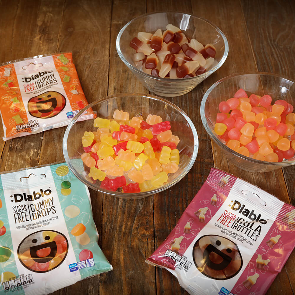 Diablo Gummy Drops - 75g. (Sugar Free)