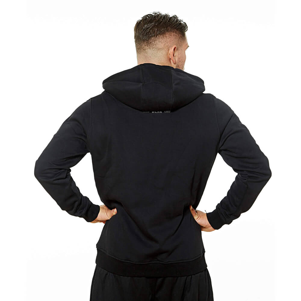 Loaded Barcode Zip Hoodie - Black