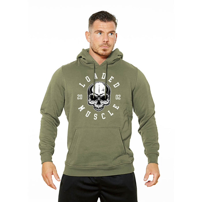 Loaded Skull Heavy Hoodie - Washed Green