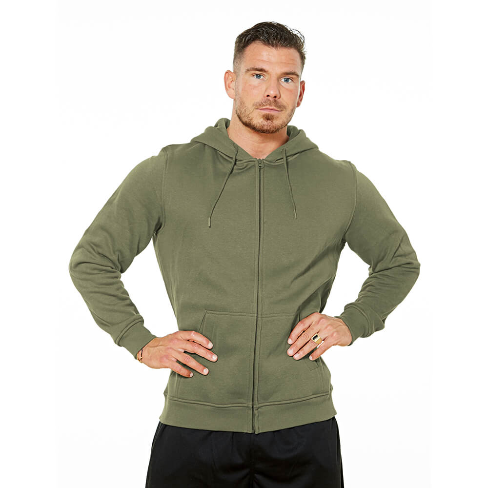 Loaded Zip Hoodie - Washed Green