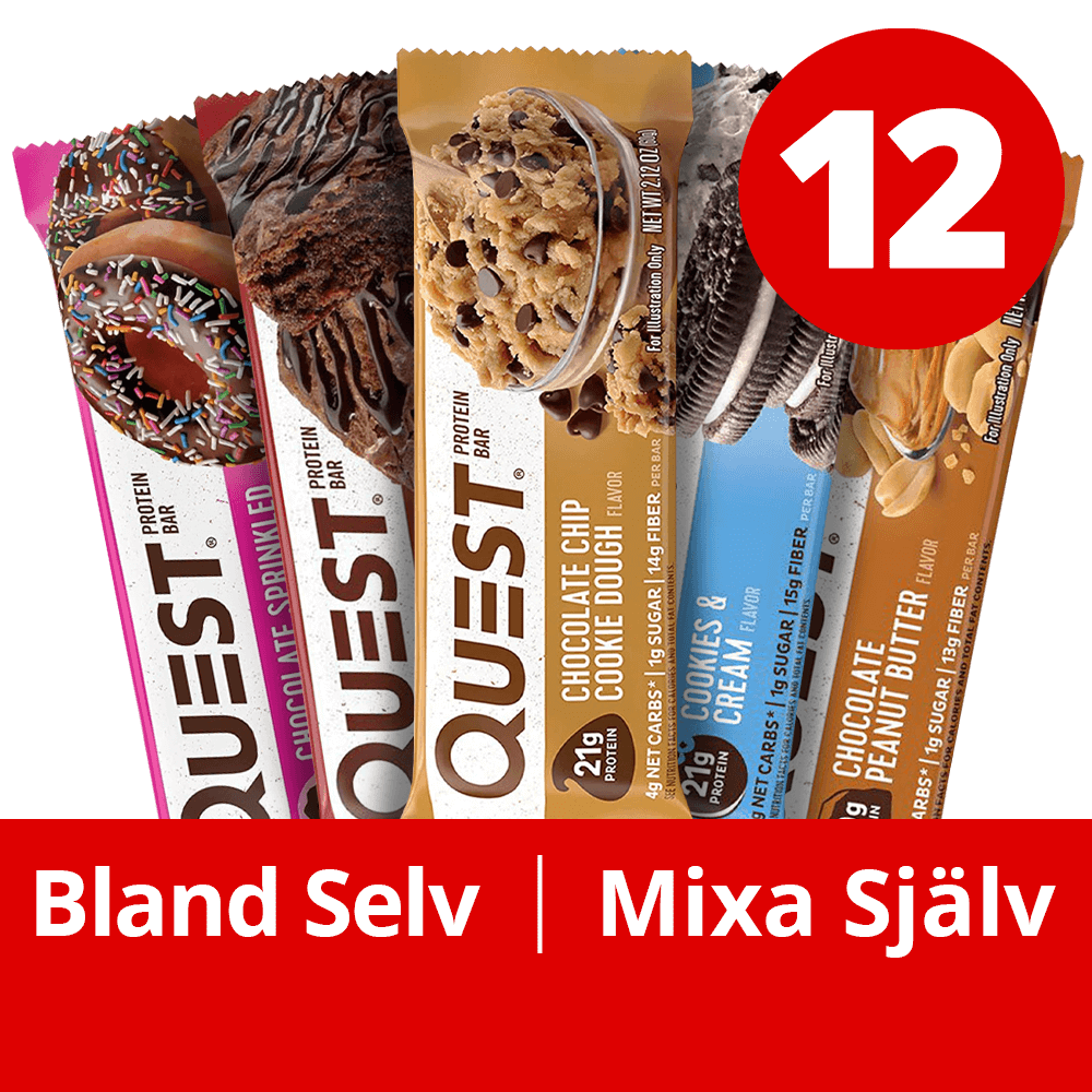 Quest Proteinbar Mixed Box - 12x60g.