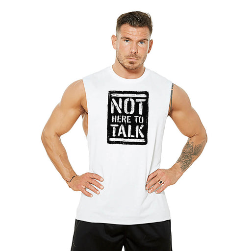 Not Here To Talk SL Tee - White