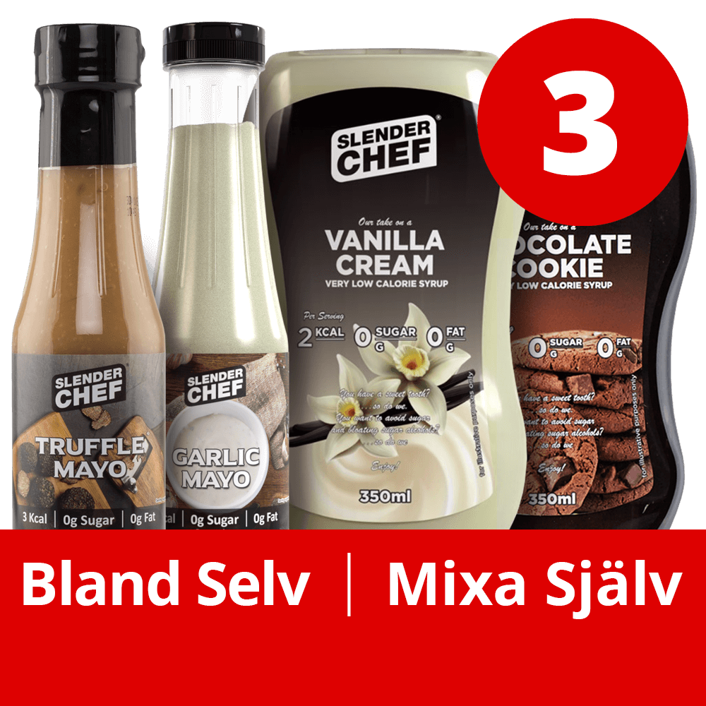 3 Mixed Slender Chef (Topping, Dressing & Sauce)