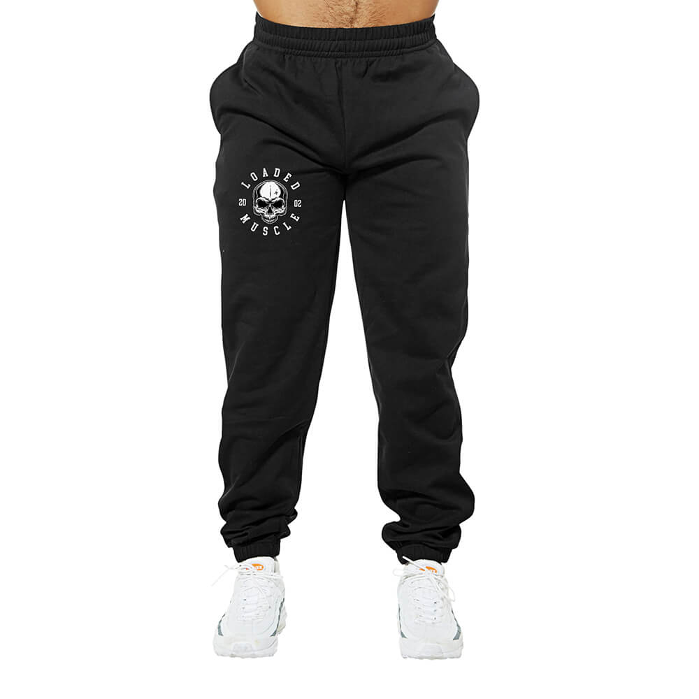 Loaded Skull Sweatpants - Black