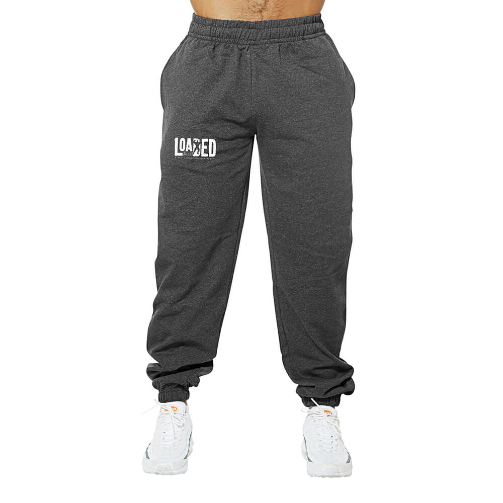 Loaded Barcode Sweatpants - Charcoal