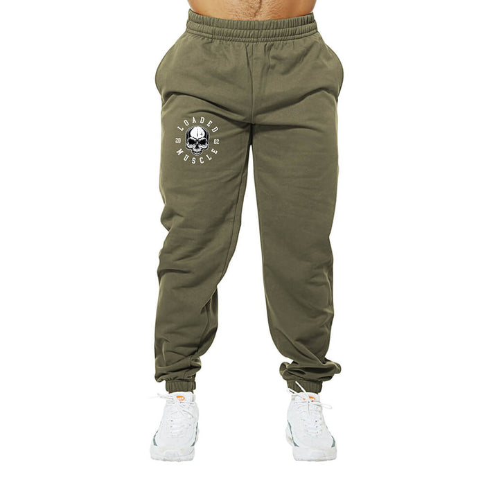 Loaded Skull Sweatpants - Washed Green