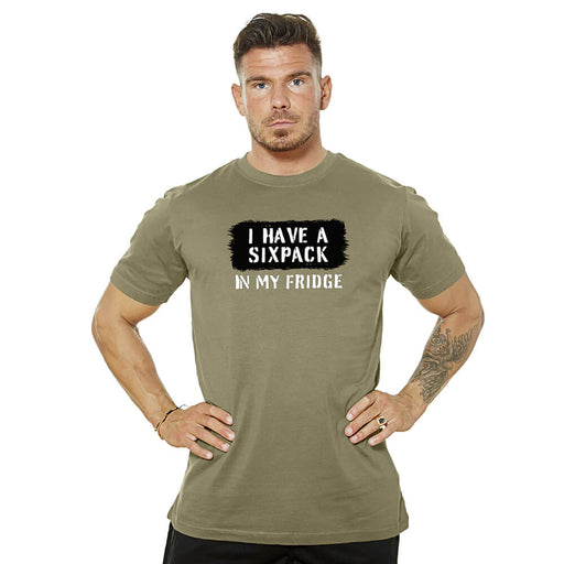 I Have A Sixpack Tee - Washed Green