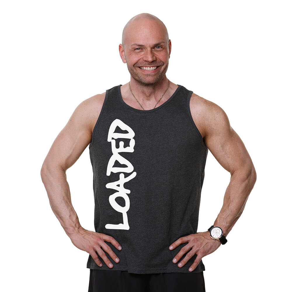 Loaded XL Logo Tank - Charcoal