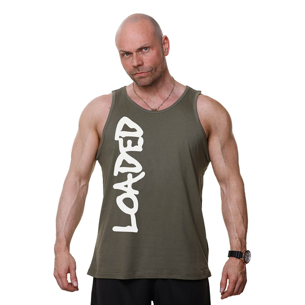 Loaded XL Logo Tank - Washed Green