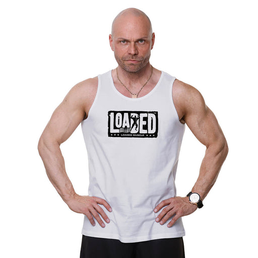 Loaded Barcode Tank - White