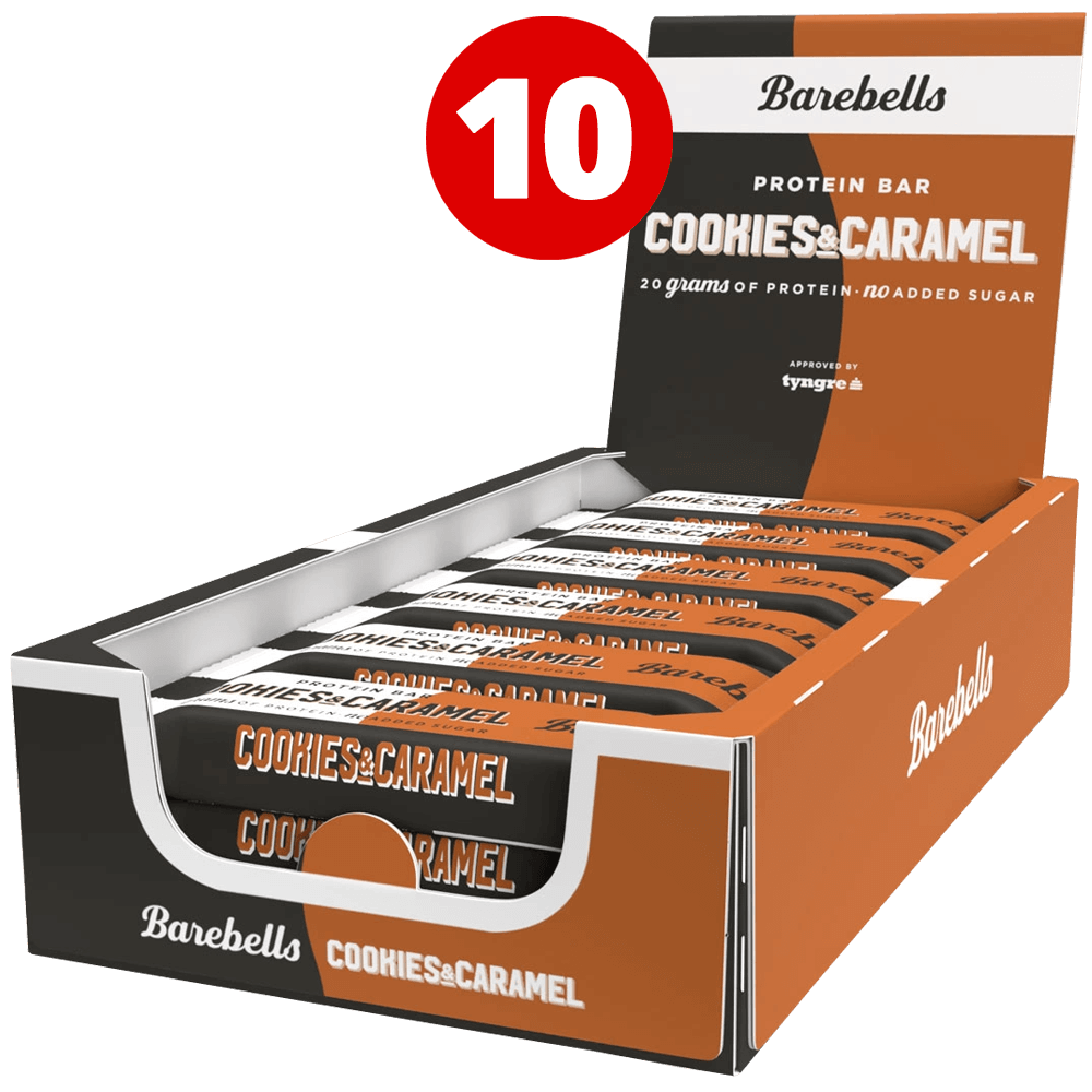 Barebells Protein Bar Cookies & Caramel - 10x55g.