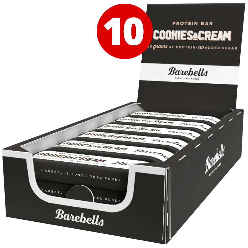 Barebells Protein Bar Cookies & Cream - 10x55g.