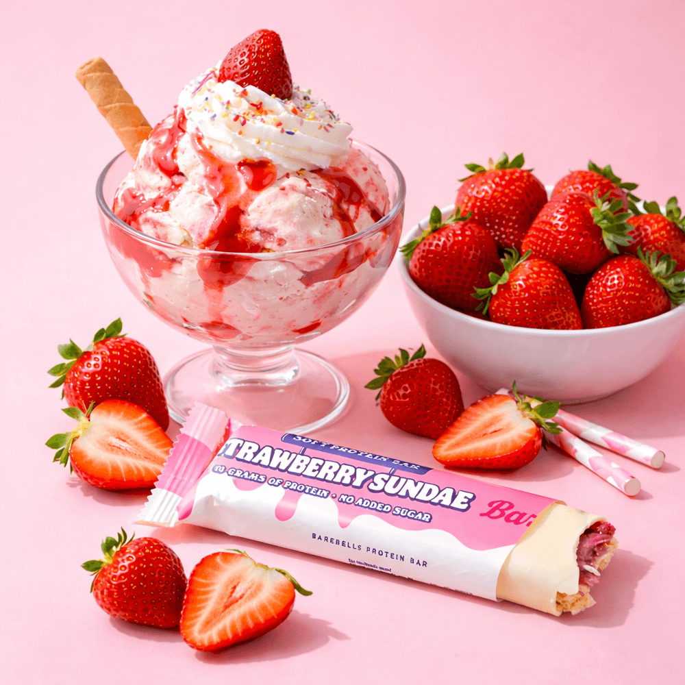 Barebells Soft Bar Strawberry Sundae - 10x55g.