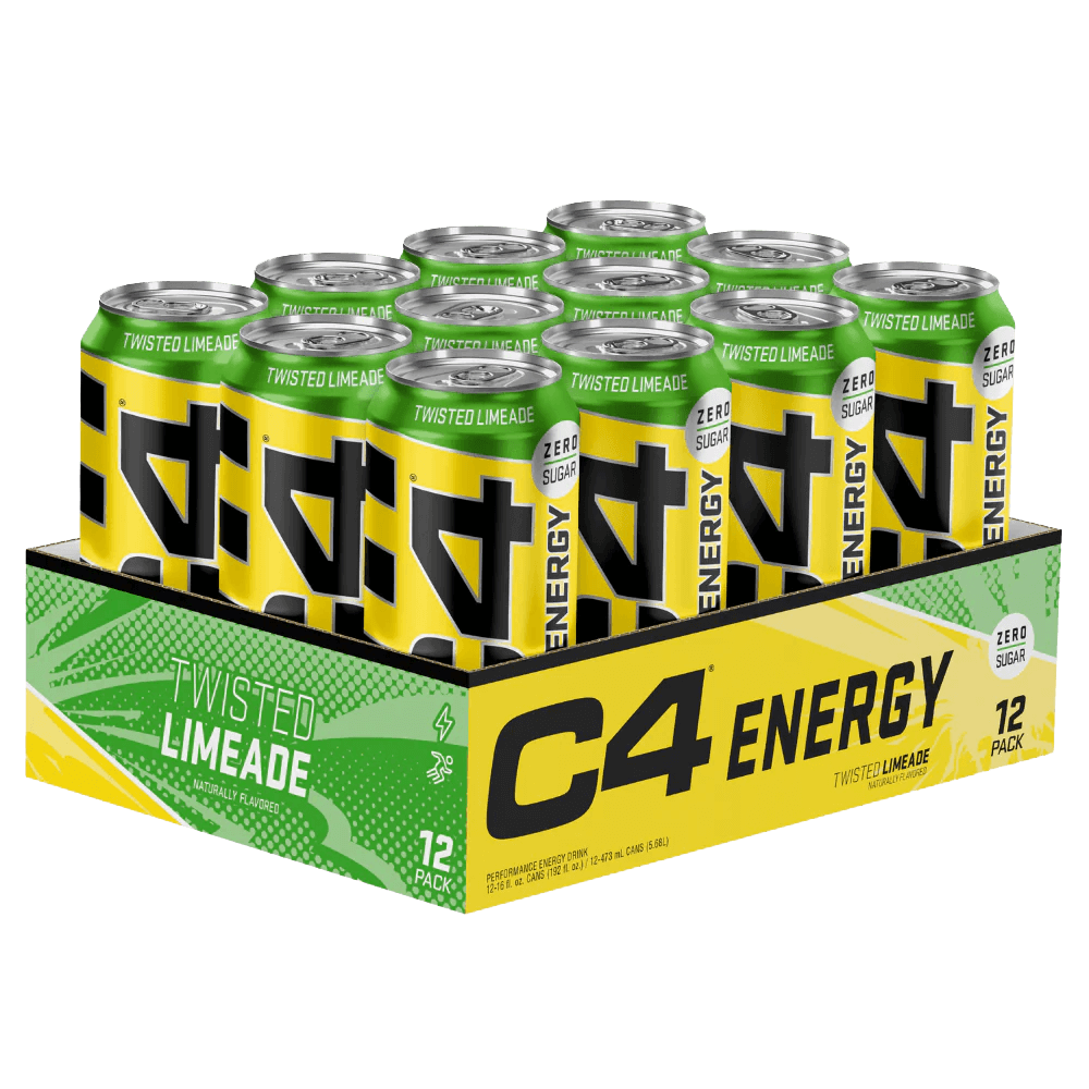 C4 Energy Carbonated Twisted Limeade - 12x500ml.