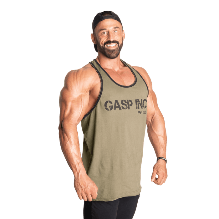 Division Jersey Tank - Washed Green