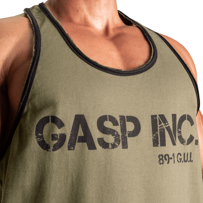 Division Jersey Tank - Washed Green