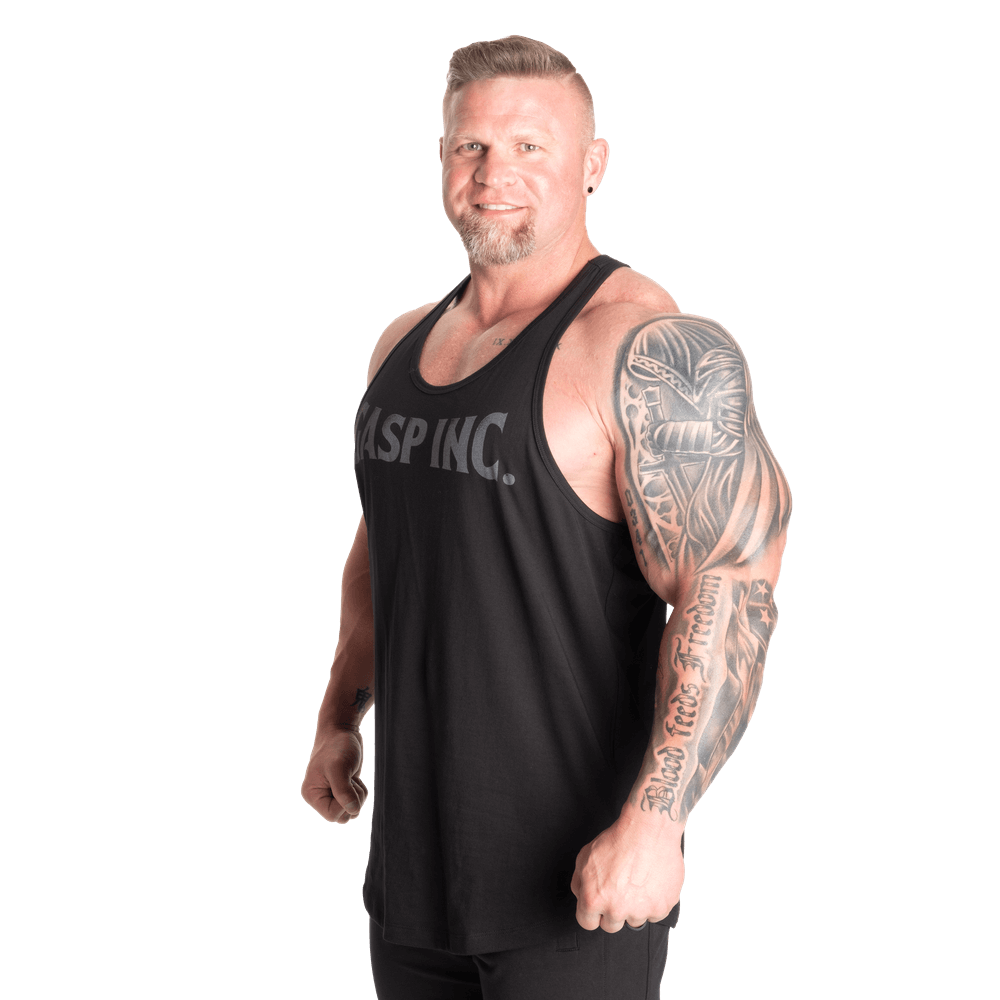 GASP Essential T-Back - Black/Grey